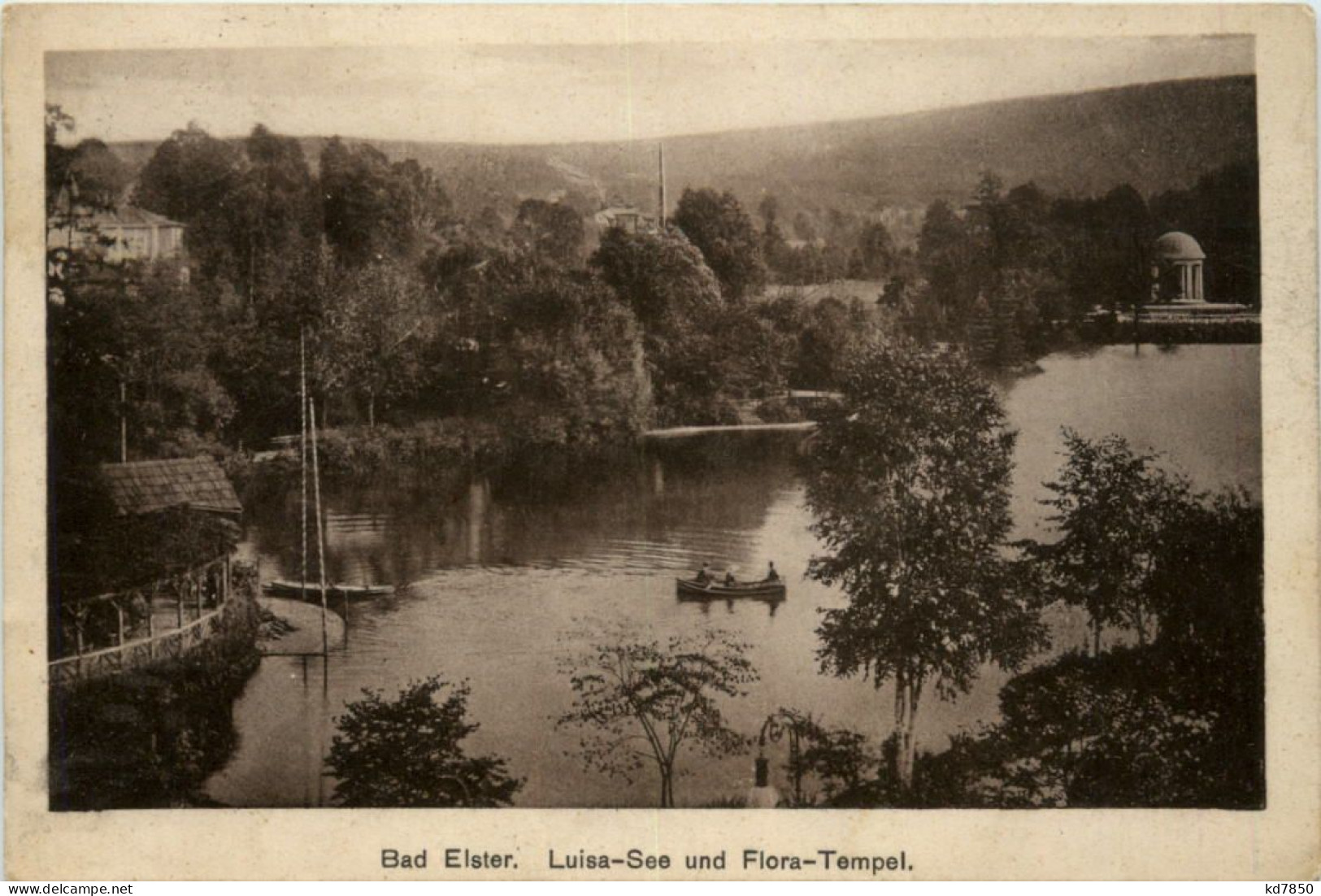 Bad Elster, Luisa-See Und Flora-Tempel - Bad Elster