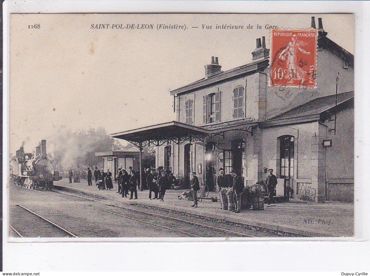 SAINT-POL-de-LEON: Vue Intérieure De La Gare - Très Bon état - Saint-Pol-de-Léon