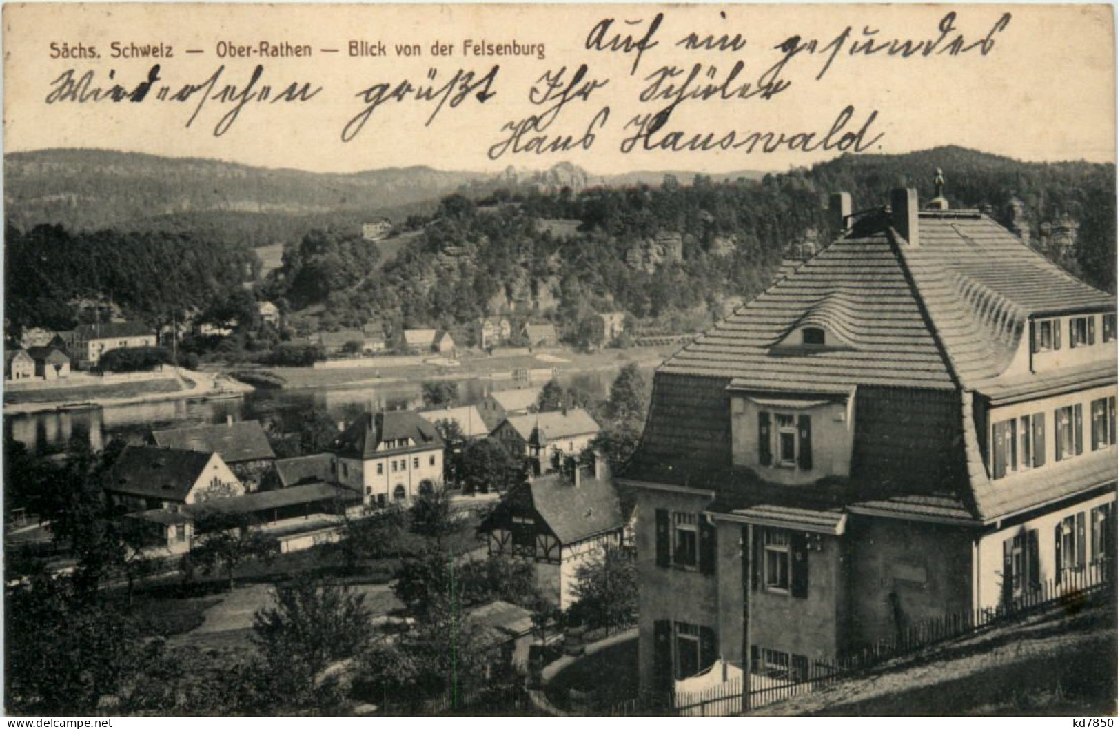 Rathen, Oberrathen, Blick Von Der Felsenburg - Rathen