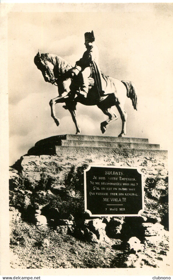 CPA - LAFFREY - STATUE DE NAPOLEON - Laffrey