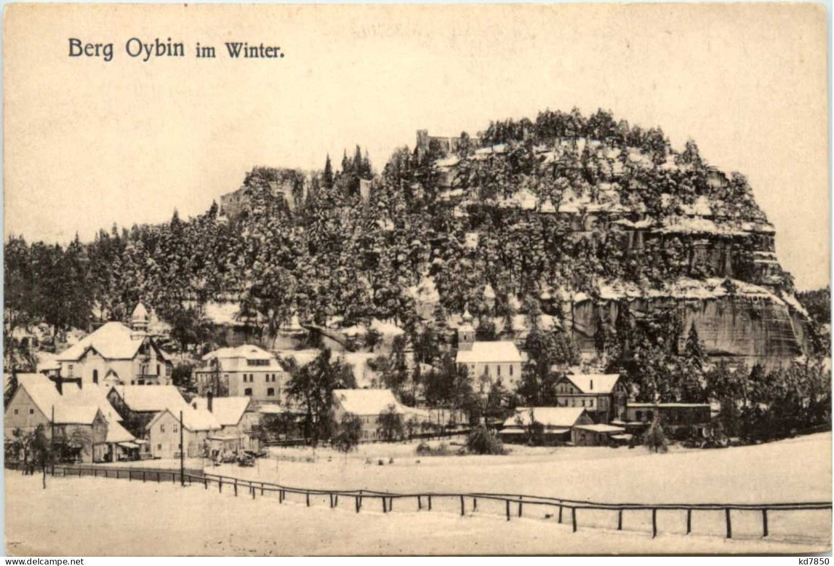 Berg Oybin Im Winter - Oybin