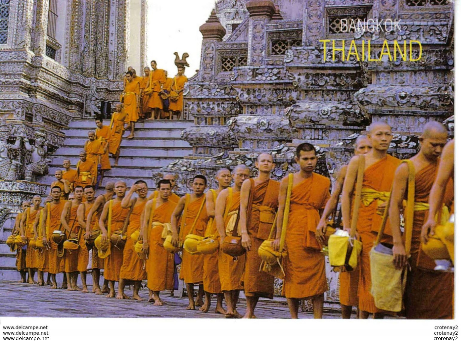 Thailand Thailande Bangkok Tak Bat Devo Buddhist Rite Held After Oak Phansa - Tailandia