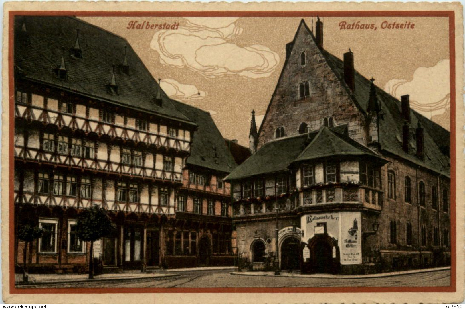 Halberstadt, Rathaus, Ostseite - Halberstadt