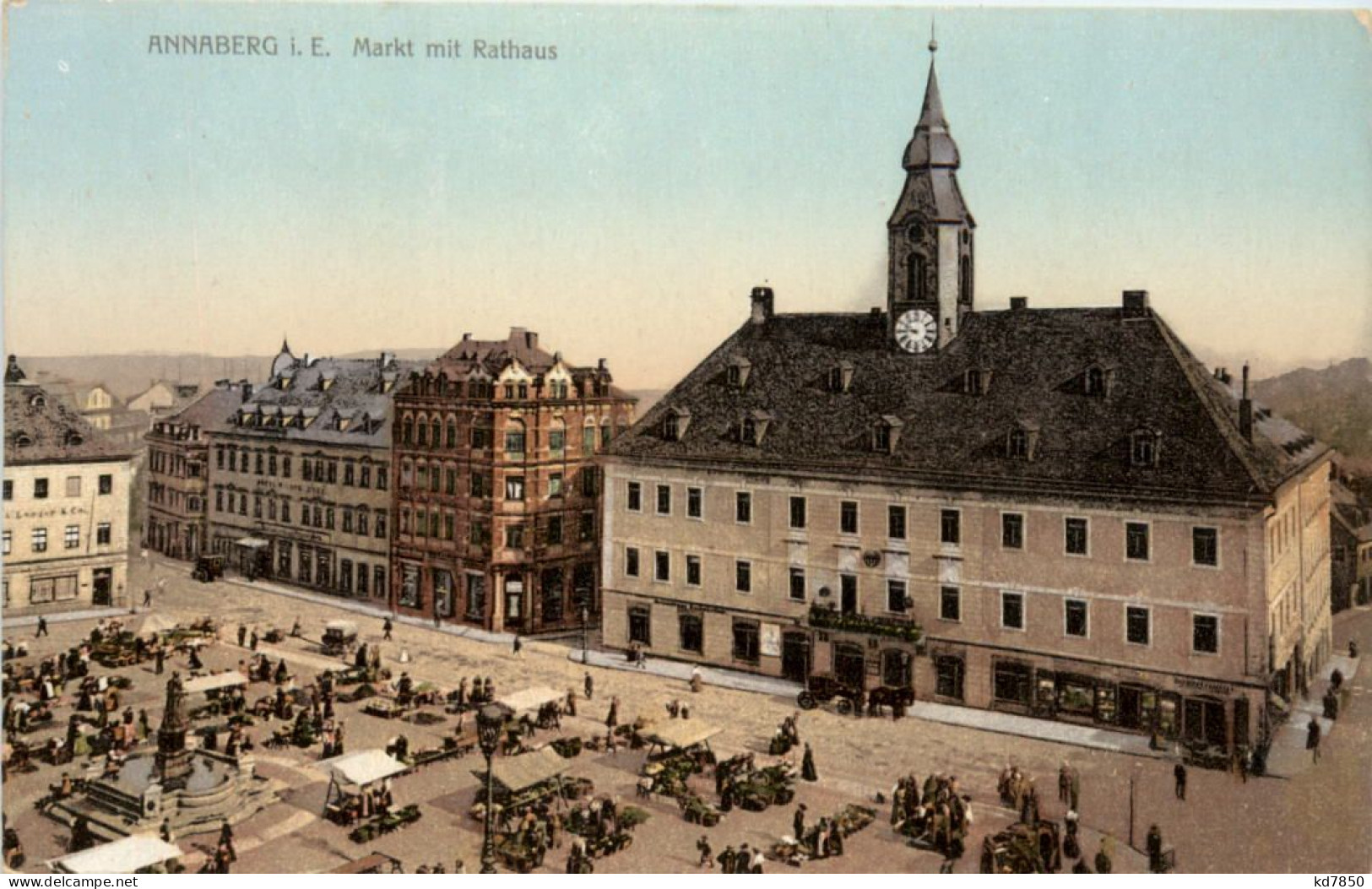 Annaberg I.E., Markt Mit Rathaus - Annaberg-Buchholz