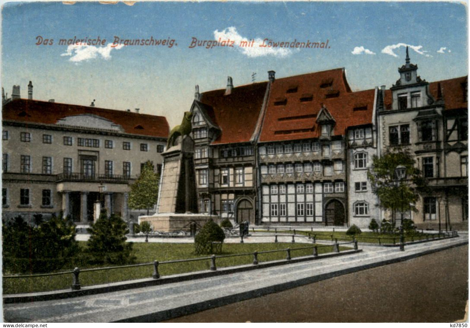 Braunschweig, Burgplatz Mit Löwendenkmal - Braunschweig