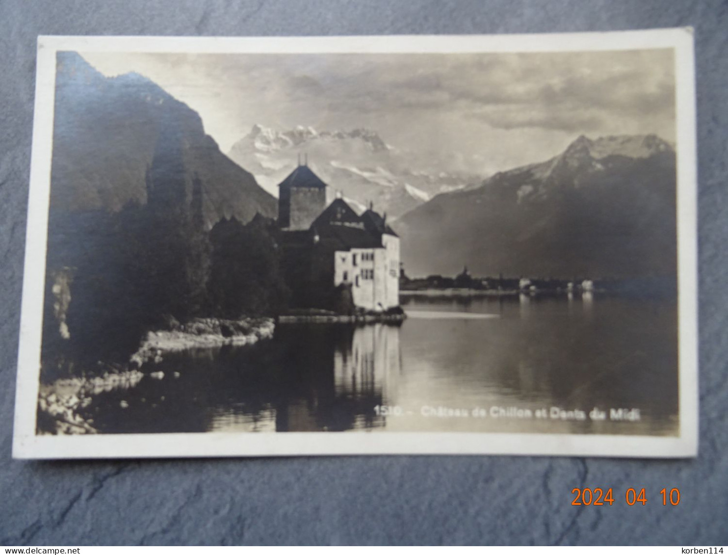 CHATEAU DE CHILLON ET DENTS DU MIDI   CP DE 1926 - Veytaux