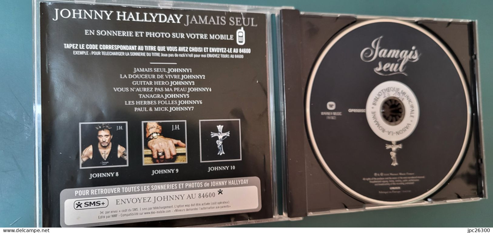 CD Johnny Hallyday 2012  - Jamais Seul - Classique