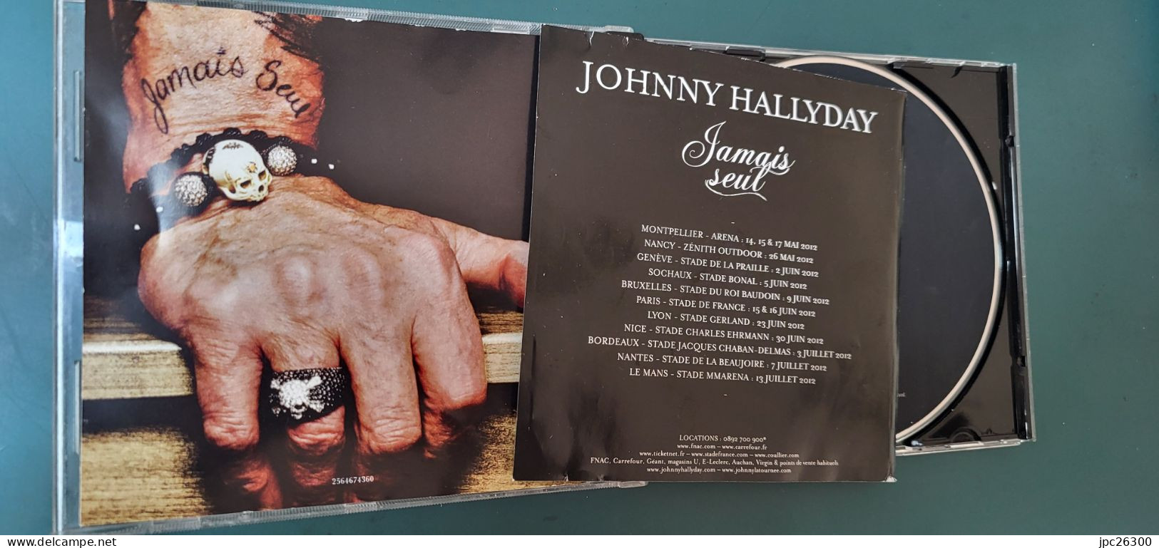 CD Johnny Hallyday 2012  - Jamais Seul - Classique