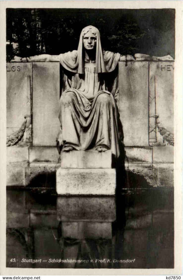 Stuttgart, Schicksalsbrunnen V. Prof. K. Donndorf - Stuttgart