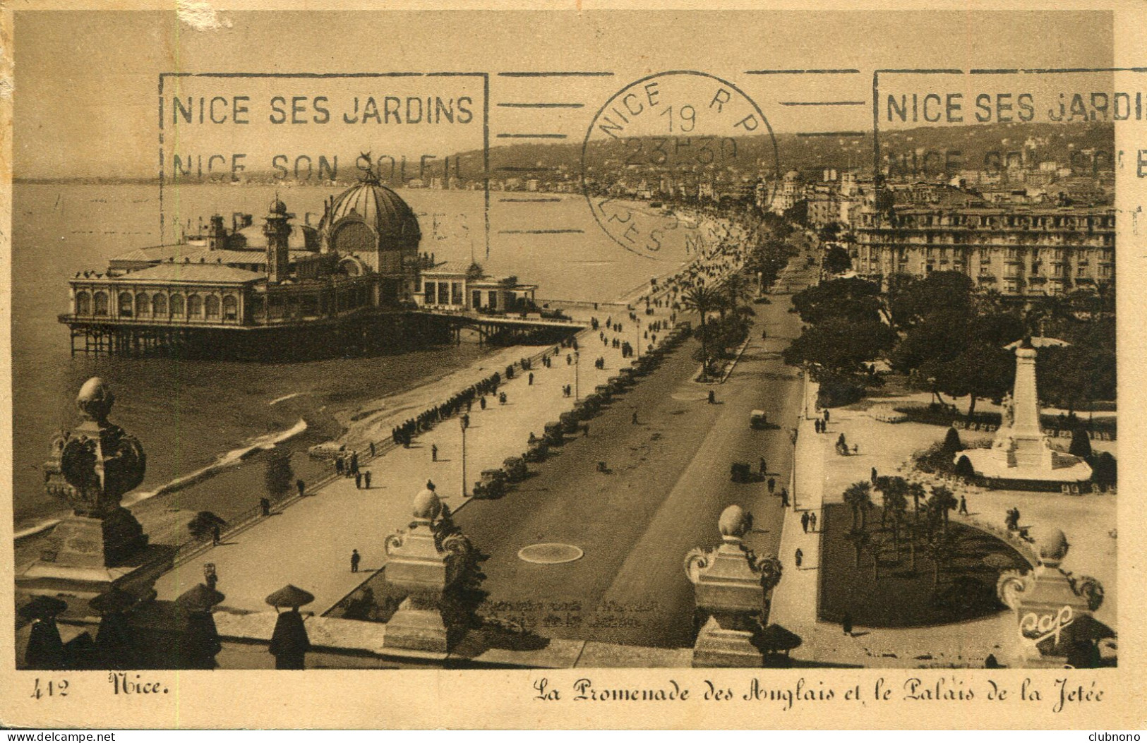 CPA - NICE - PROMENADE DES ANGLAIS ET PALAIS DE LA JETEE - Cartas Panorámicas