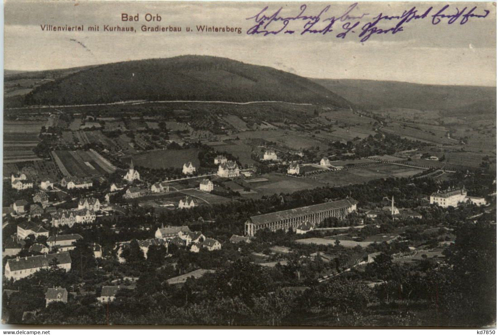 Bad Orb, Villenviertel Mit Kurhaus, Gradierbau U. Wintersberg - Bad Orb