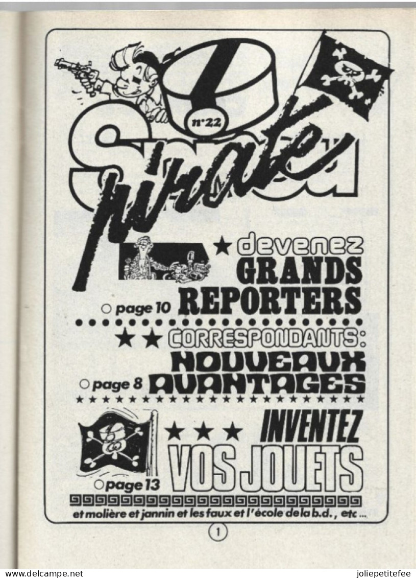 Spirou Pirate N°22.   DEVENEZ GRANDS REPORTERS.    N°2232 4   5/2/81. - Spirou Magazine