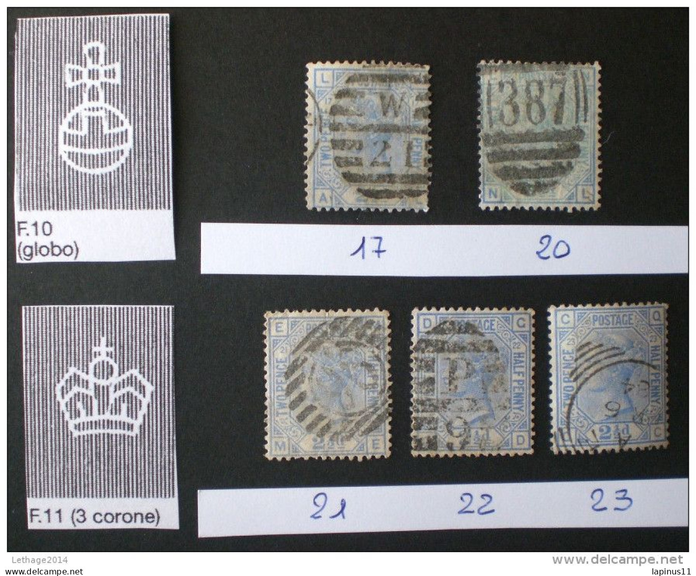 ANGLETERRE BRITISH GREAT BRETAGNE England: Queen Victoria 1873-1883 PLATE 2 .... TO 16 - Used Stamps
