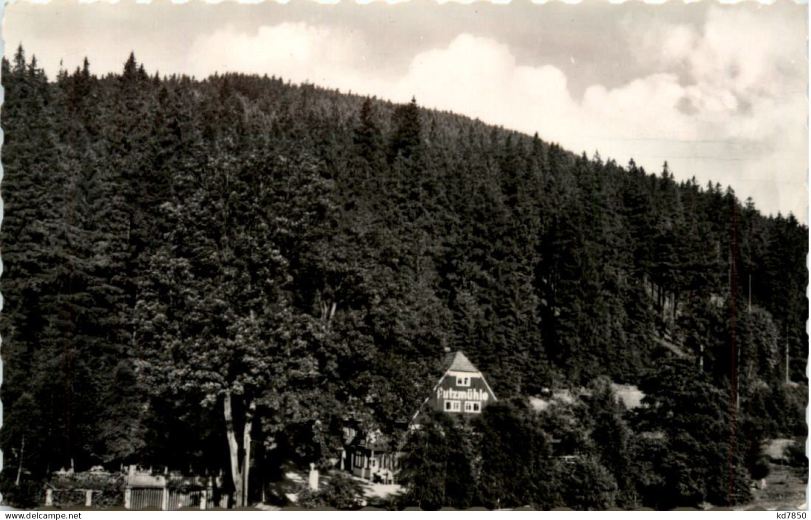 Blick Auf Gaststätte Und Fremdenhof Putzmühle Im Pöbeltal Erzgeb. - Dippoldiswalde