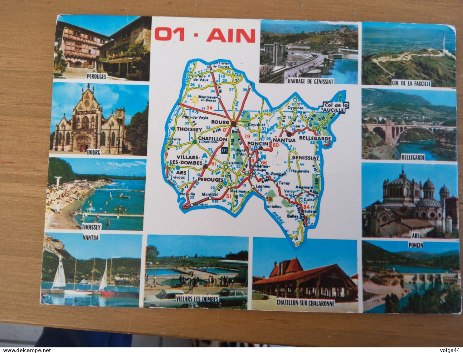 01  -AIN- Carte Geographique - Landkarten