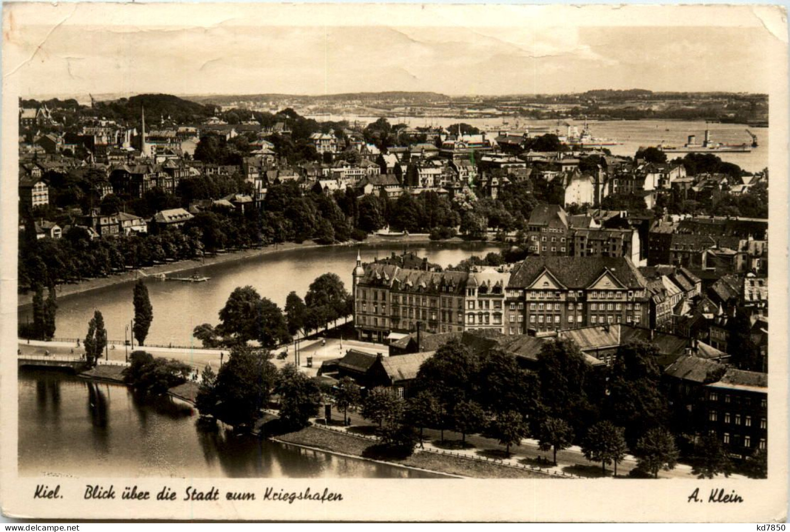 Kiel, Blick über Die Stadt Zum Kriegshafen - Kiel