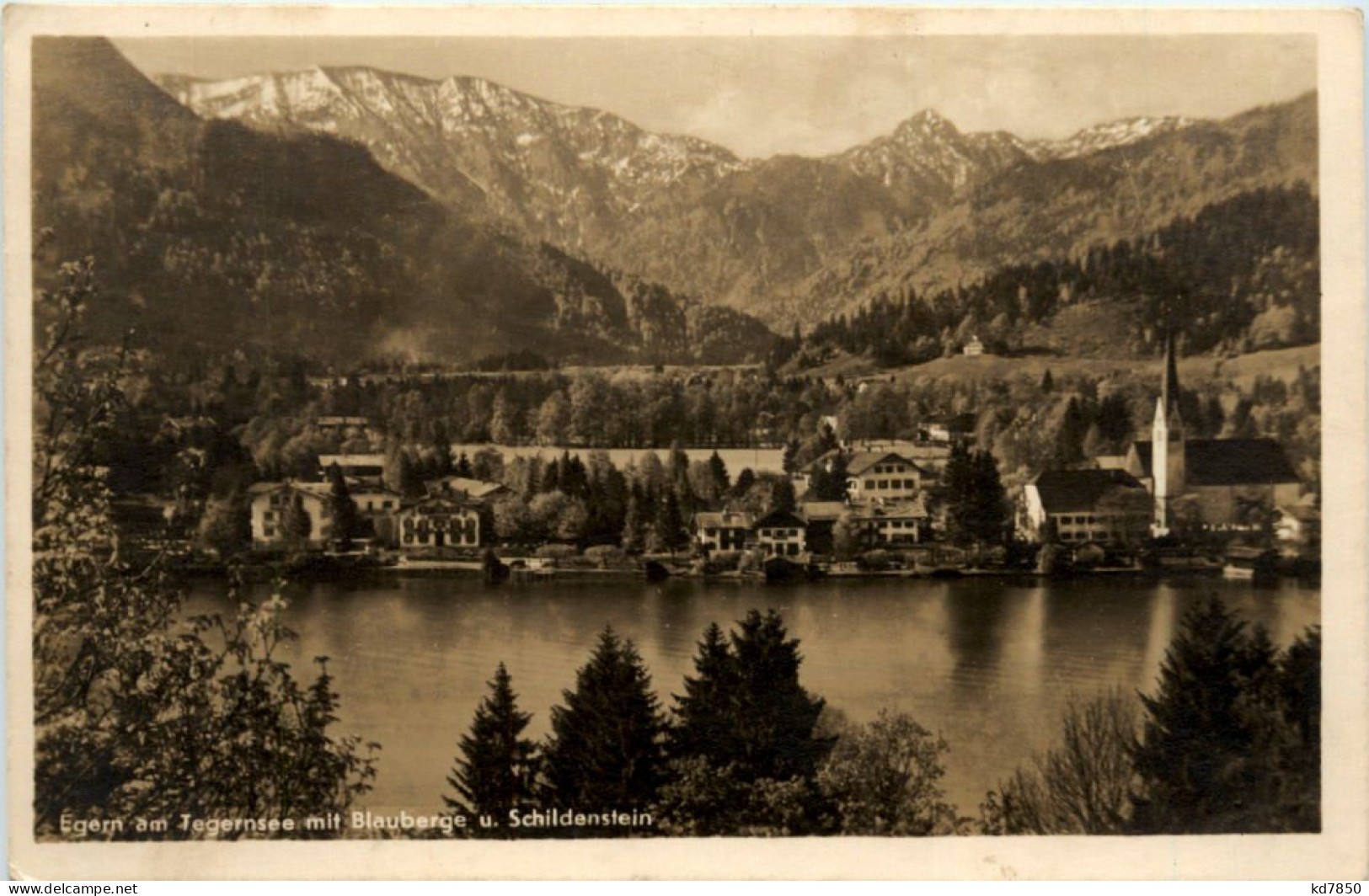 Egern Am Tegernsee Mit Blauberge U. Schildenstein - Tegernsee