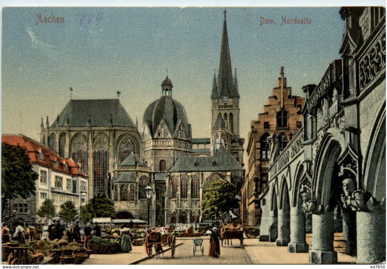 Aachen, Dom, Nordseite - Aachen