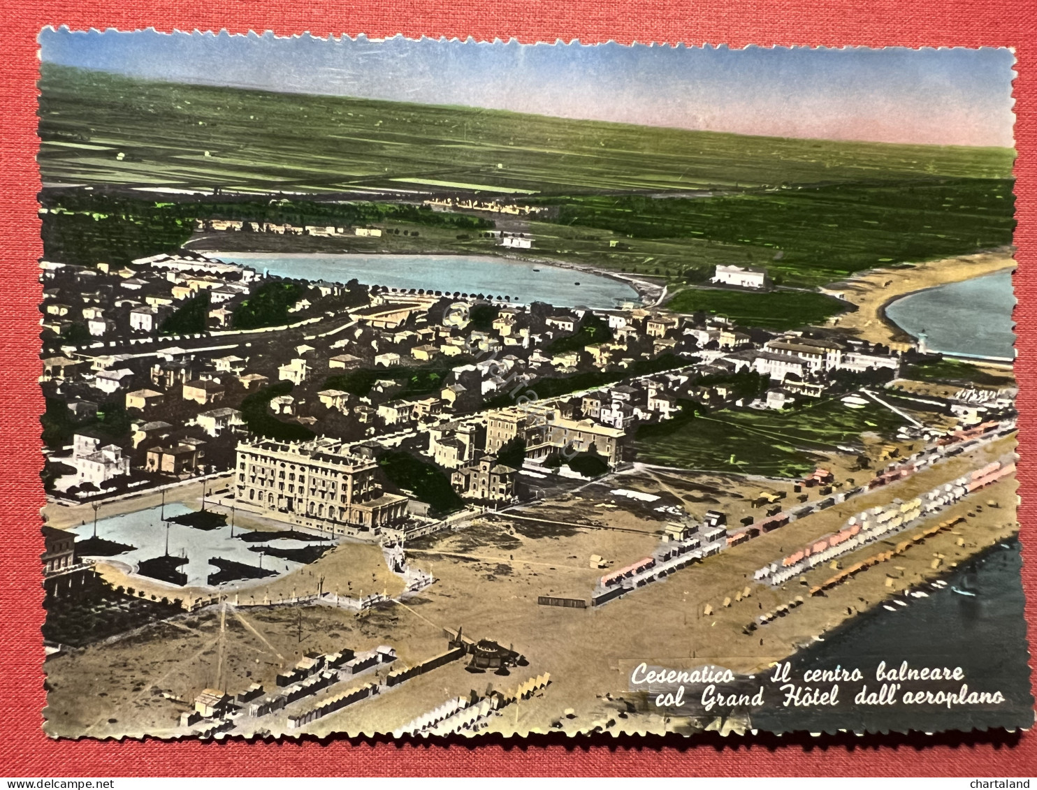 Cartolina - Cesenatico - Il Centro Balneare Col Grand Hotel - 1952 - Forlì