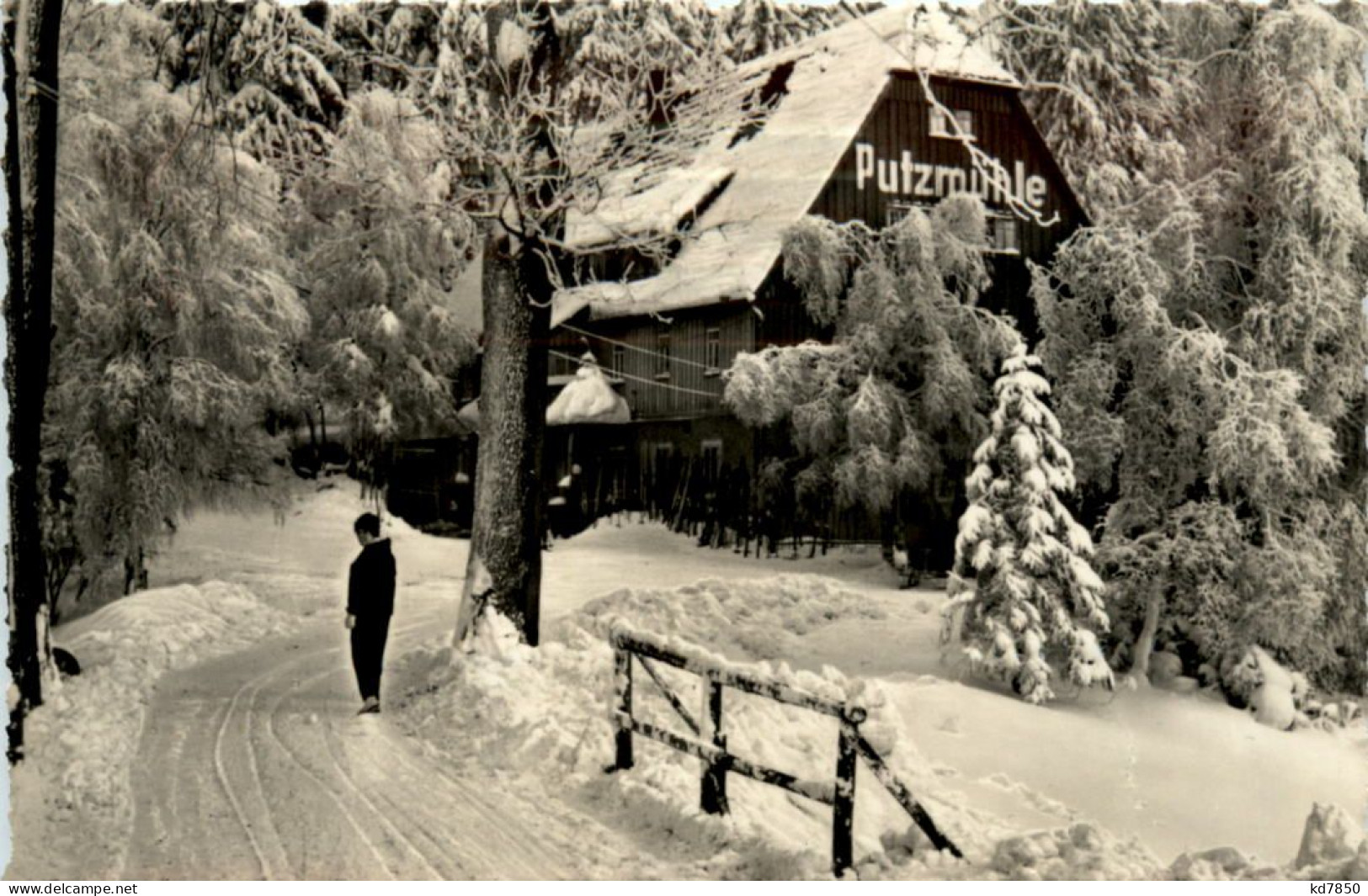 Oberpöbel B. Kurort Bärenfels, Gaststätte Putzmühle - Dippoldiswalde