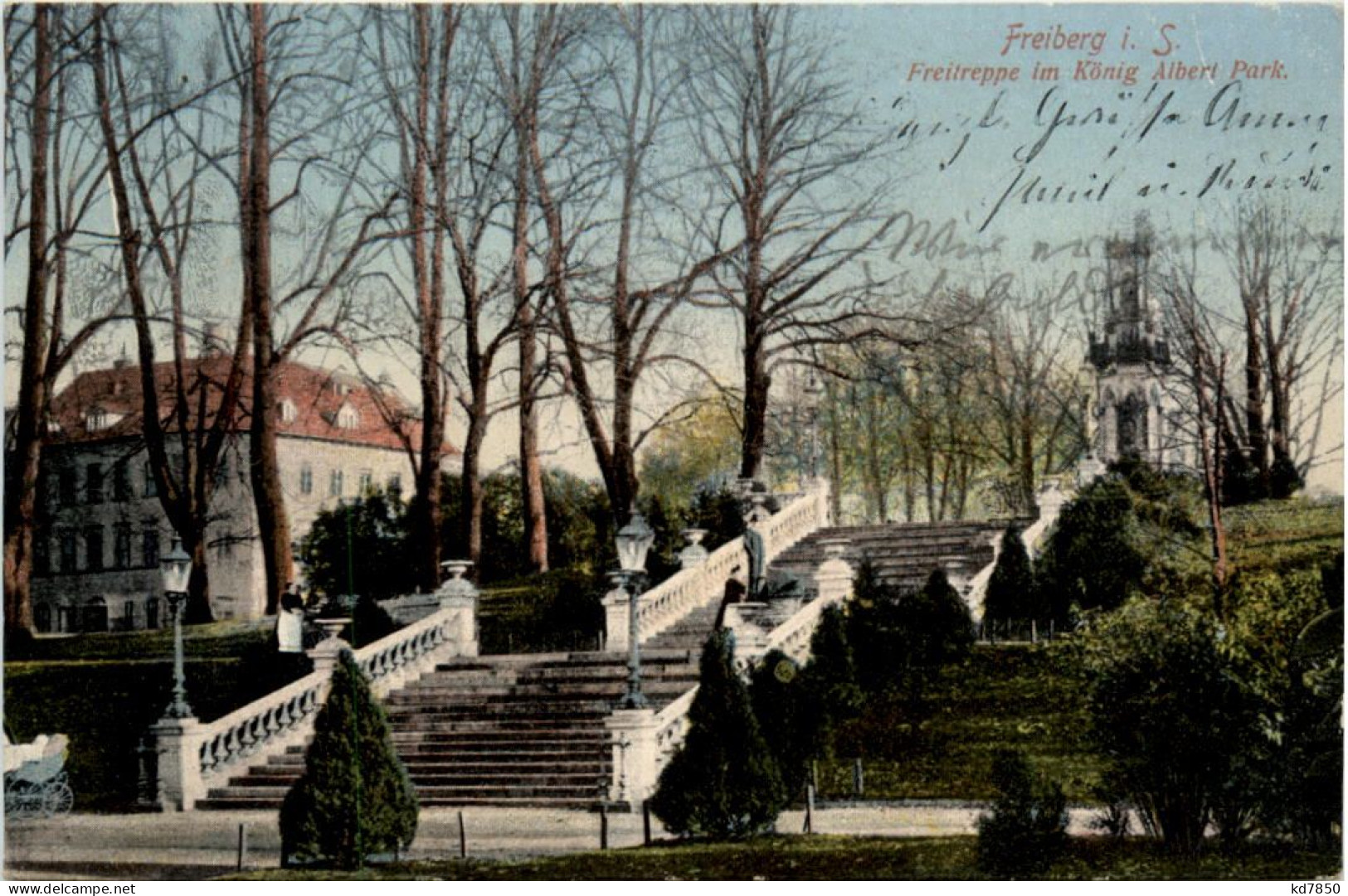 Freiberg, Freitreppe Im König Albert Park - Freiberg (Sachsen)