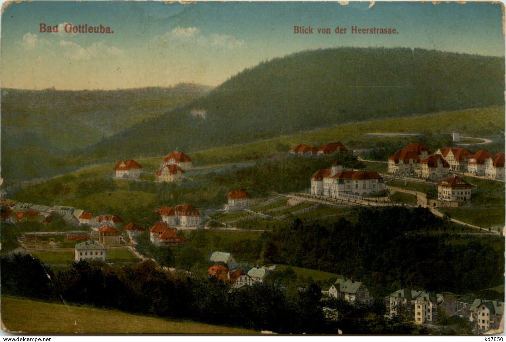 Bad Gottleuba, Blick Von Der Heerstrasse - Bad Gottleuba-Berggiesshuebel