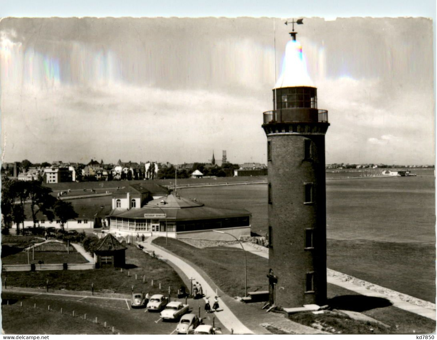 Cuxhaven, Leuchtturm Mit Seepavillon - Cuxhaven