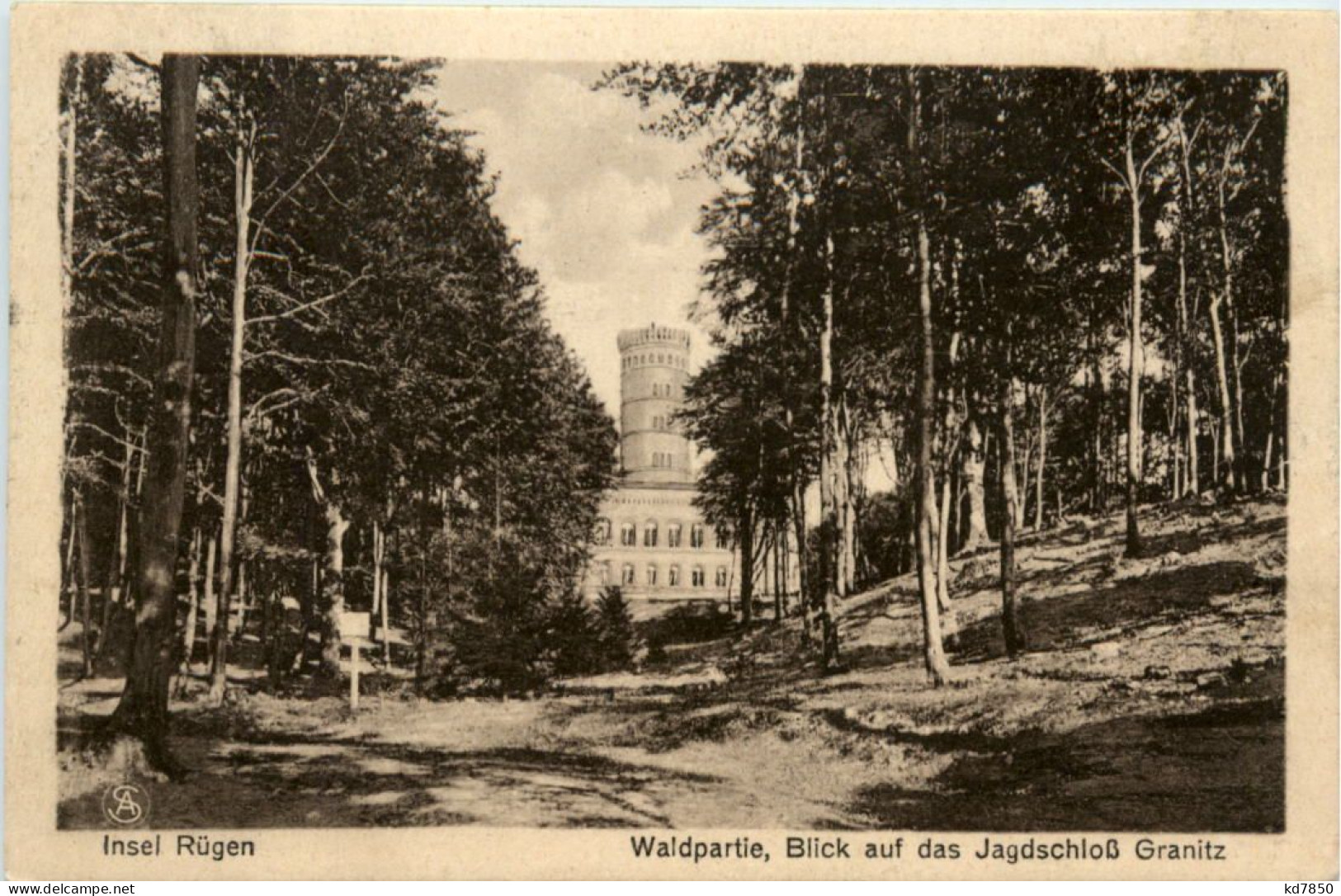 Insel Rügen, Waldpartie, Blick Auf Das Jagdschloss Granitz - Rügen