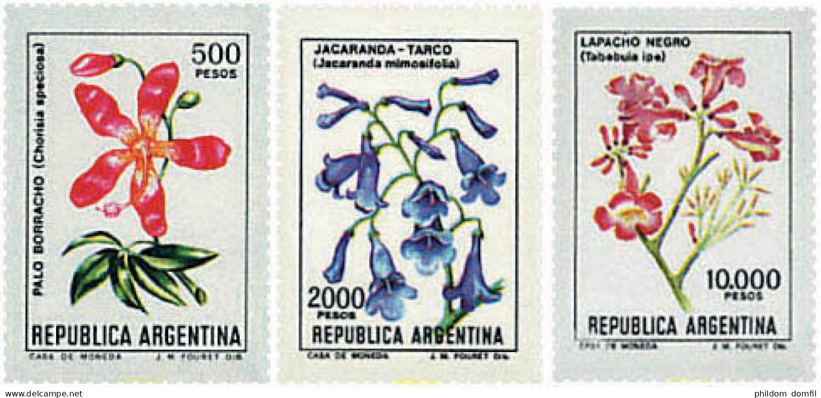 729308 MNH ARGENTINA 1982 SERIE CORRIENTE. FLORES (I) - Unused Stamps
