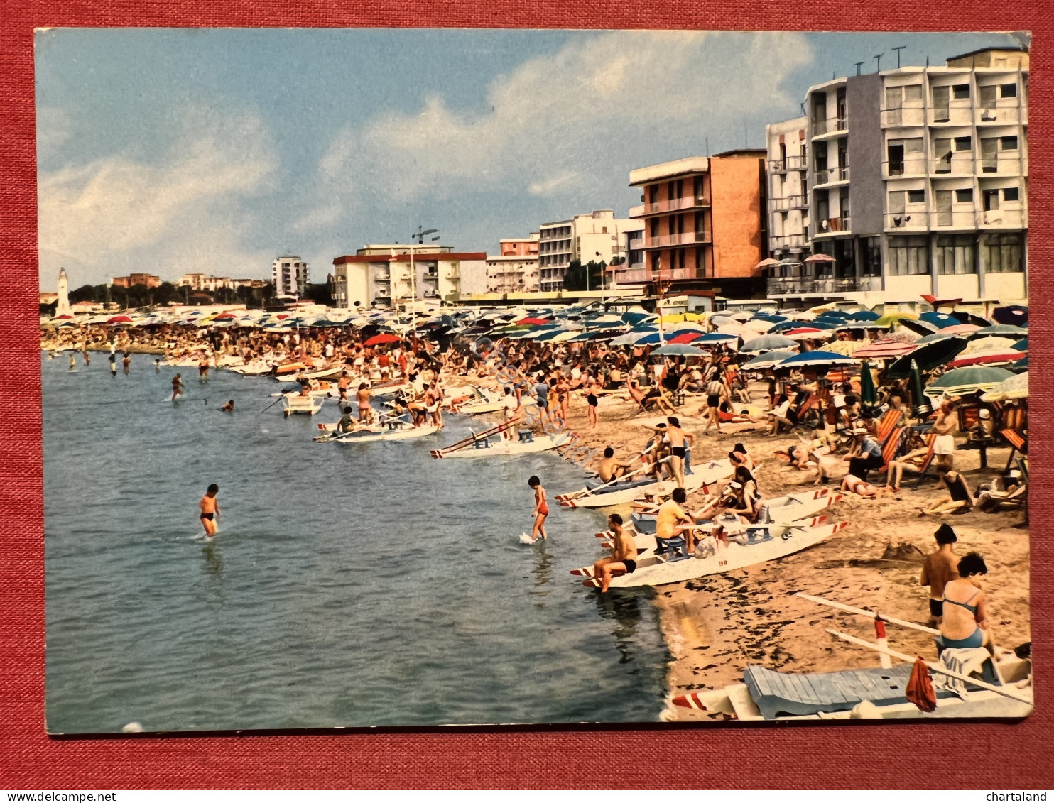 Cartolina - Riviera Adriatica - S. Giuliano Mare - Alberghi E Spiaggia - 1972 - Rimini
