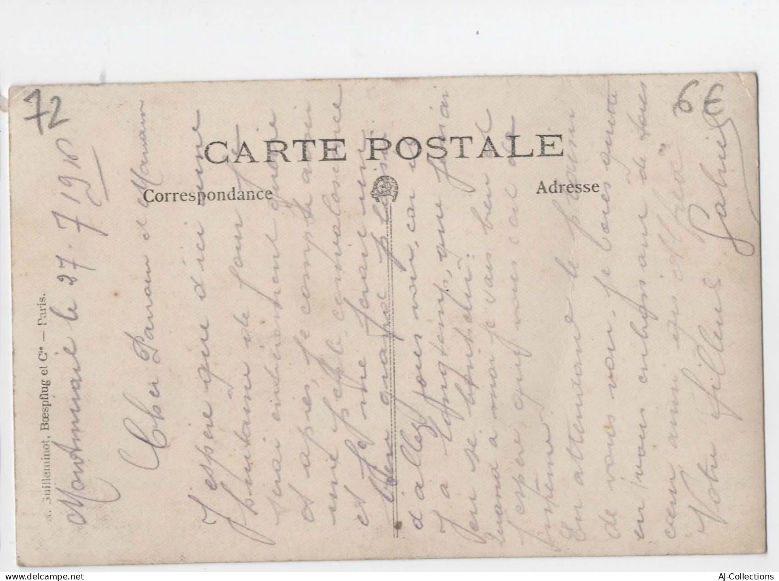 AJC - Montmirail Carte Photo Militaire Du 27 Juillet 1916 - Montmirail