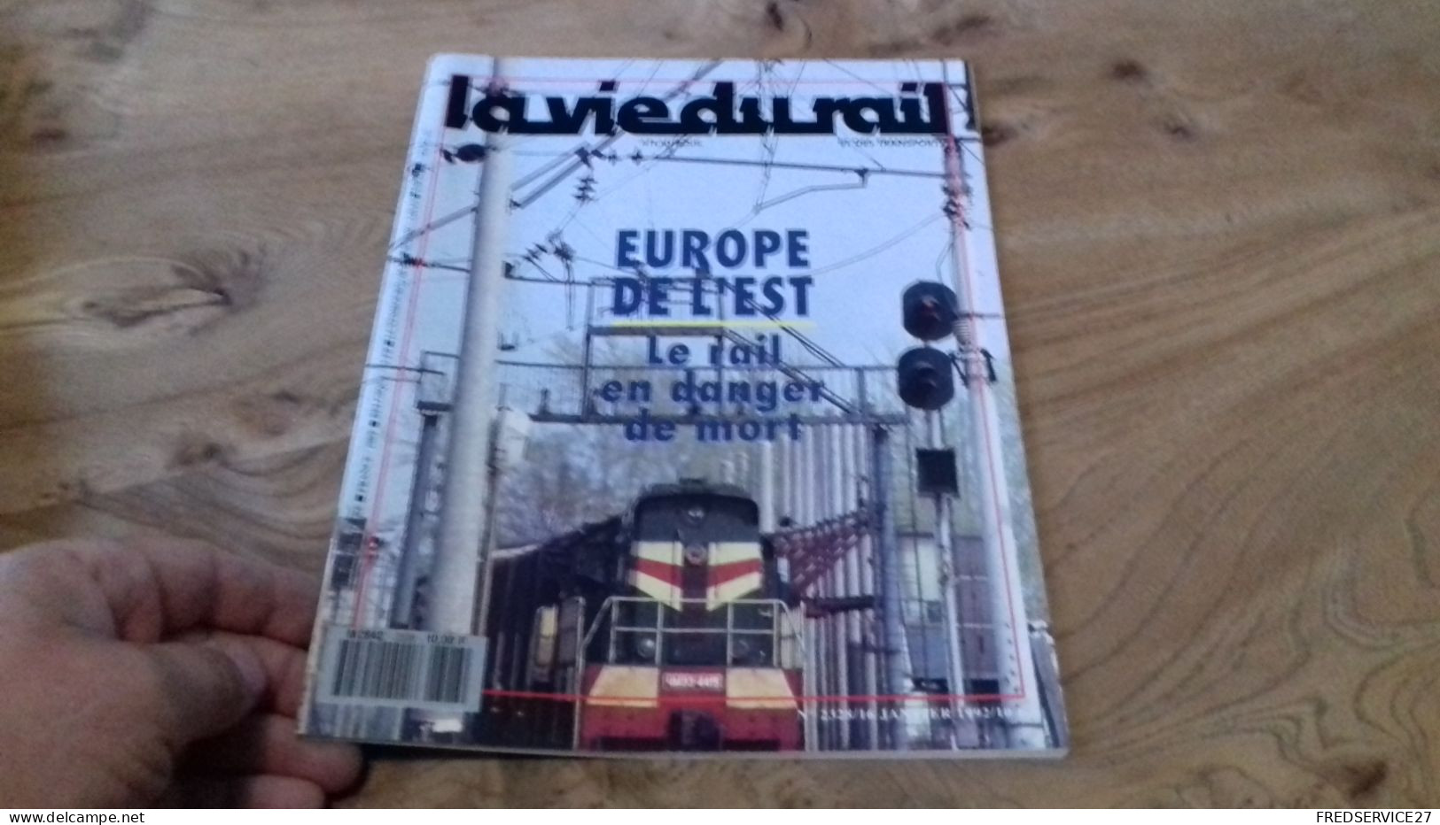 155/ LA VIE DU RAIL N° 2328  / JANVIER  1992   /  EUROPE DE L EST LE RAIL EN DANGER DE MORT - Treni