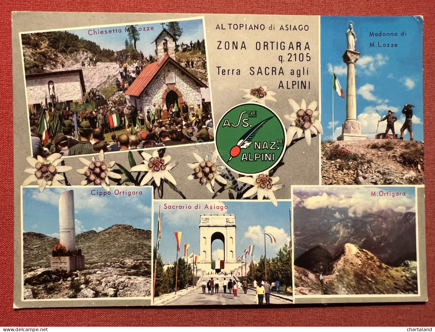 Cartolina - Altopiano Di Asiago - Zona Ortigara - Terra Sacra Agli Alpini - 1970 - Vicenza