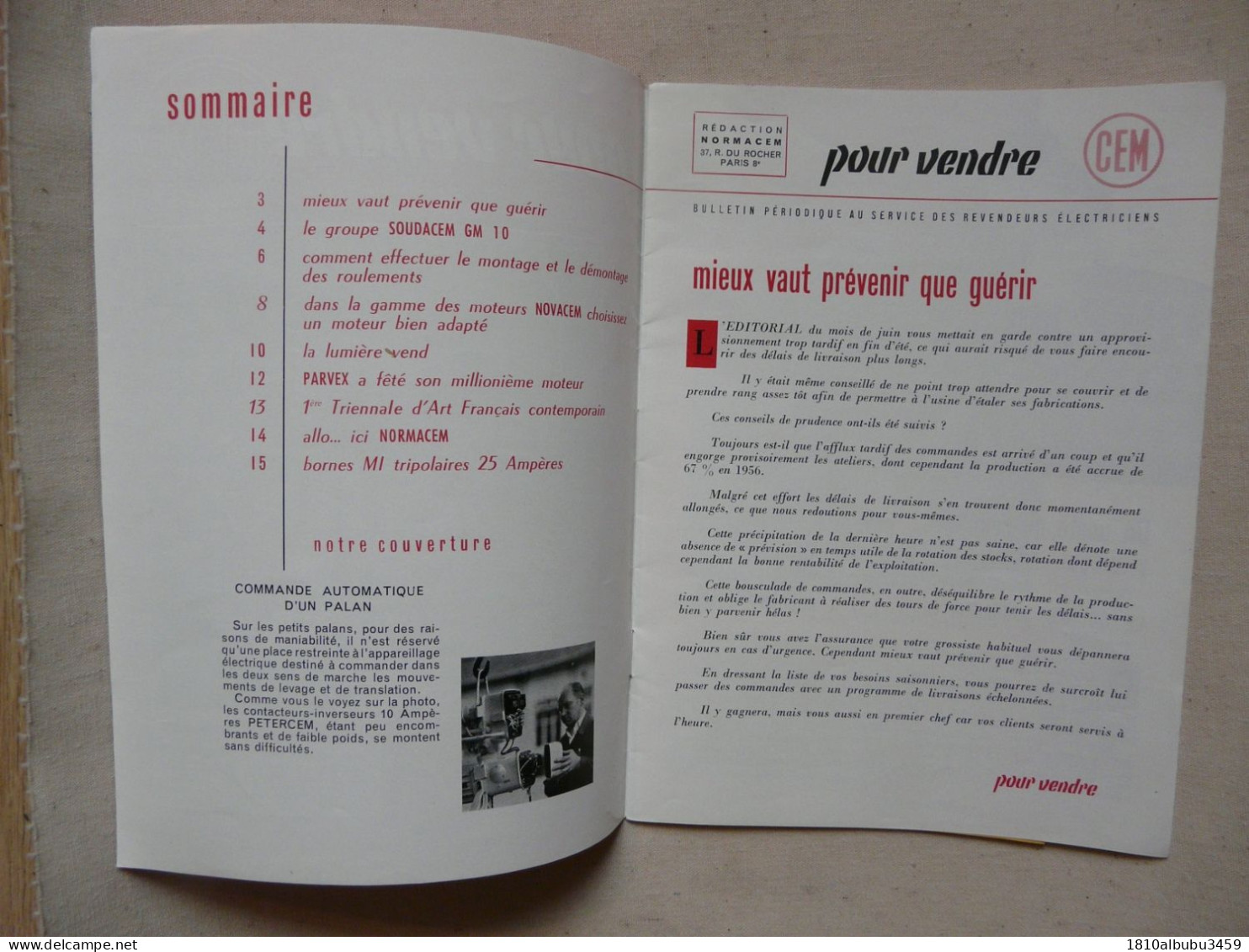 POUR VENDRE - CEM 1956 - Do-it-yourself / Technical