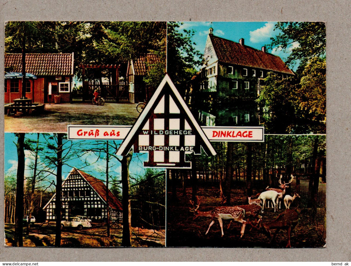 A2702} BRD  - AK: Dinklage - Wildgehege Burg - Dinklage