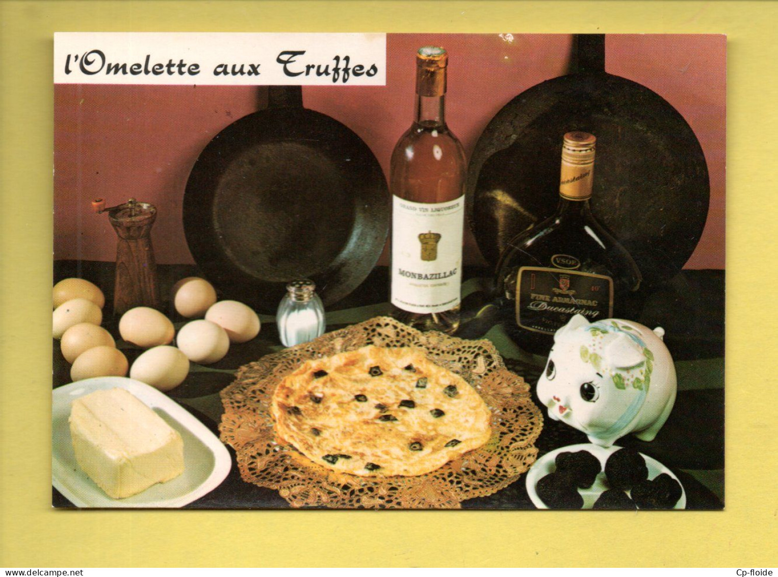 RECETTE DE CUISINE . " L'OMELETTE AUX TRUFFES " - Réf. N°38855 - - Recettes (cuisine)