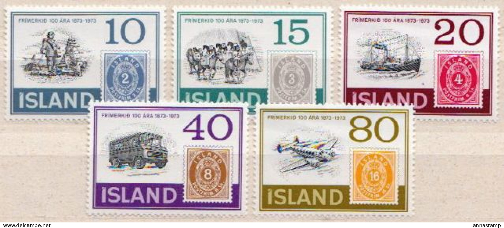 Iceland MNH Set - Stamps On Stamps