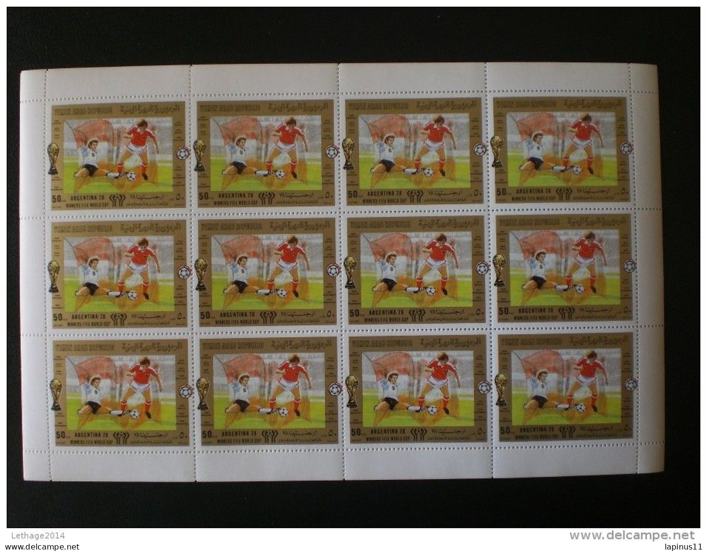 Yemen Rep."Argentina 78" Football World 12 Complete Mint Sets Never Hunting,complet,and 2 Block +9 PHOTO - Ungebraucht