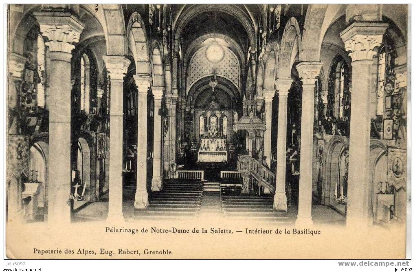 38 - Notre-Dame De LA SALETTE - Intérieur De La Basilique - La Salette