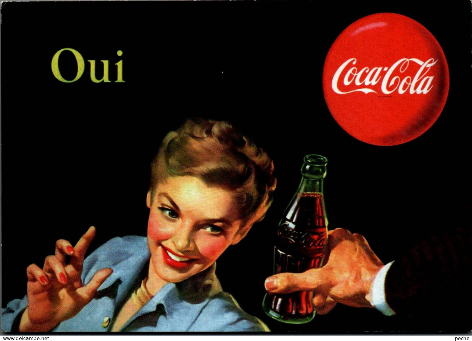 N°1302 Z -cpsm Oui Coca Cola - Publicidad