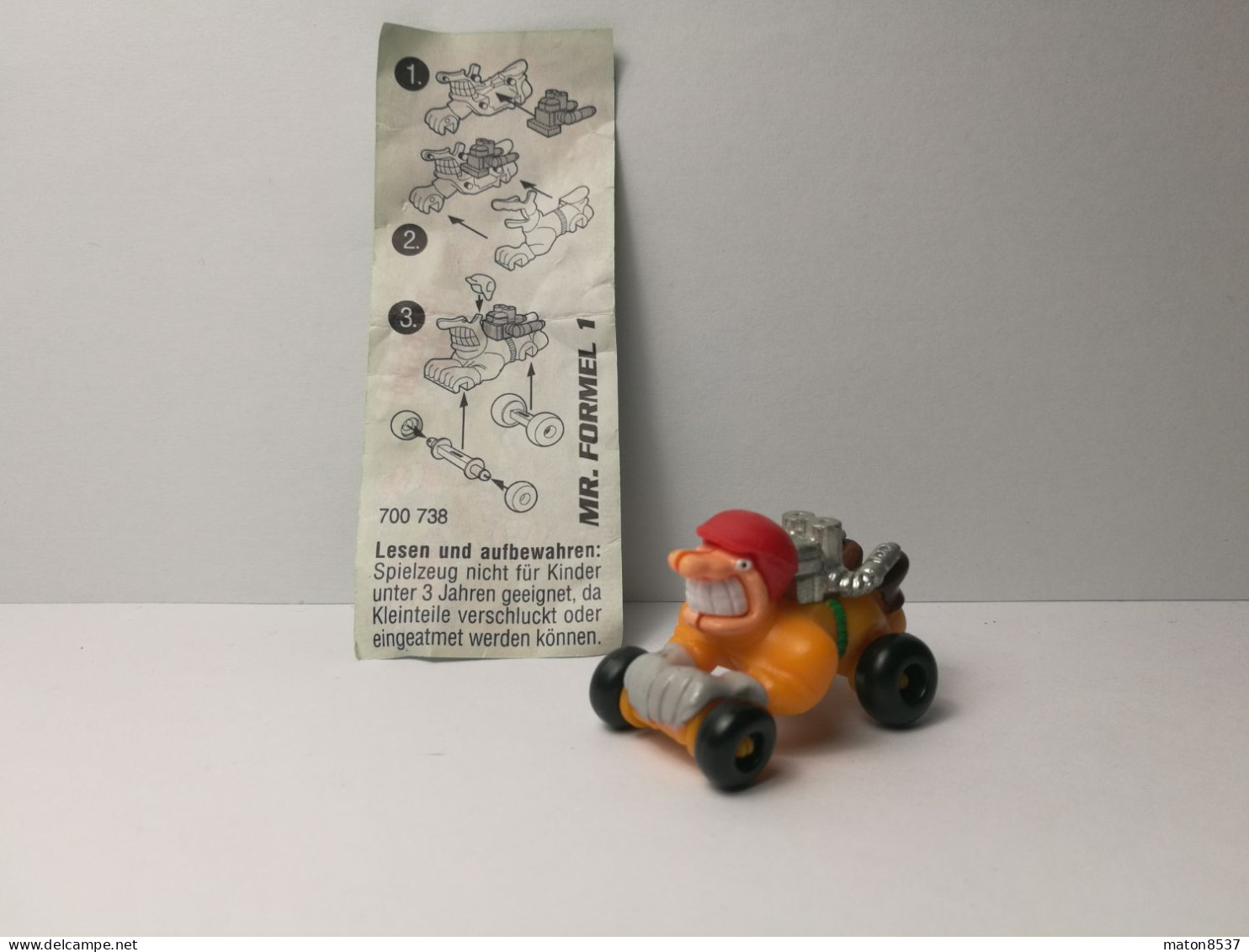 Kinder : 700738   Dragster Racing 1996 - Mr Formel 1 + BPZ - Figurillas En Metal