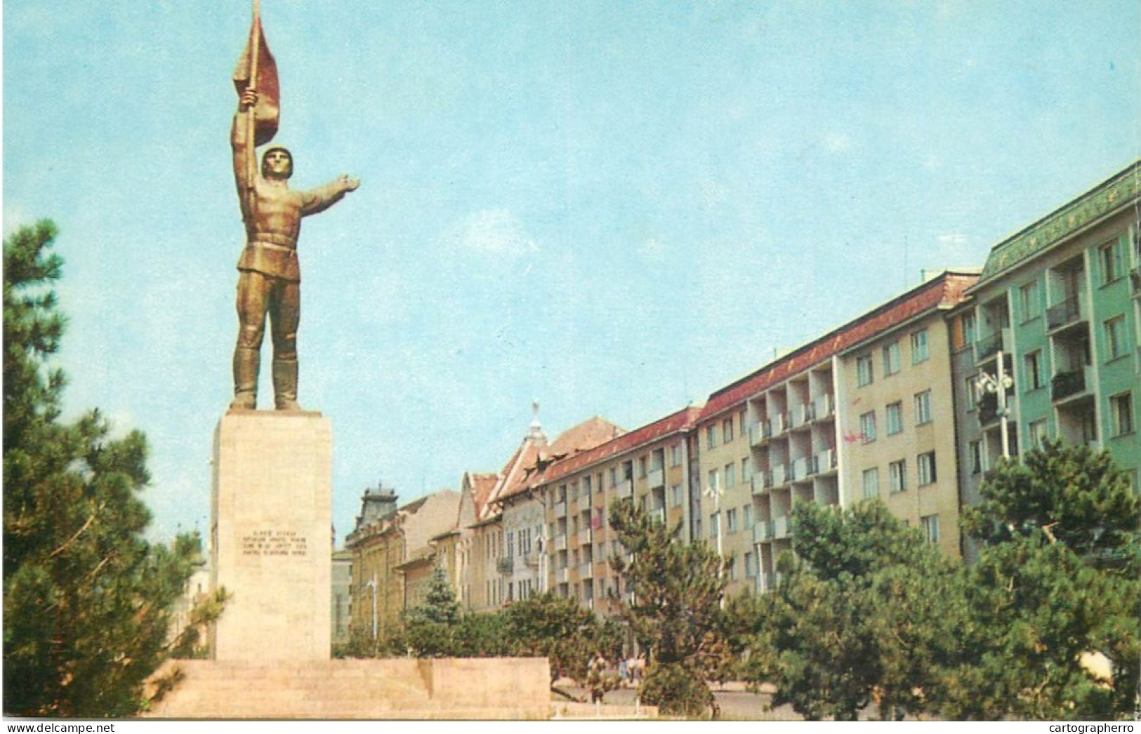 Postcard Romania Targu Mures Statuie - Romania