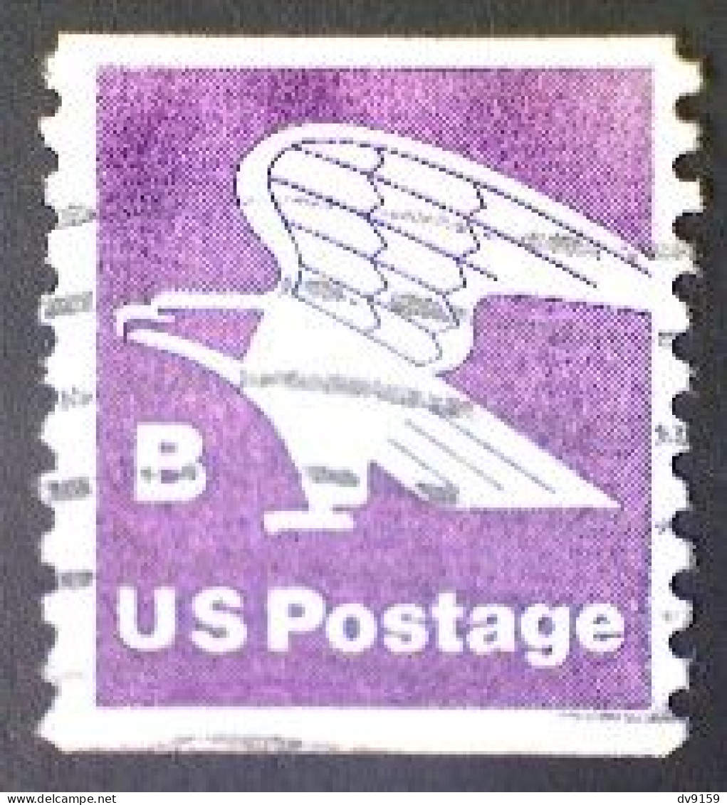 United States, Scott #1820, Used(o), 1981, Rate Change "B" Eagle , (18¢), Violet - Used Stamps