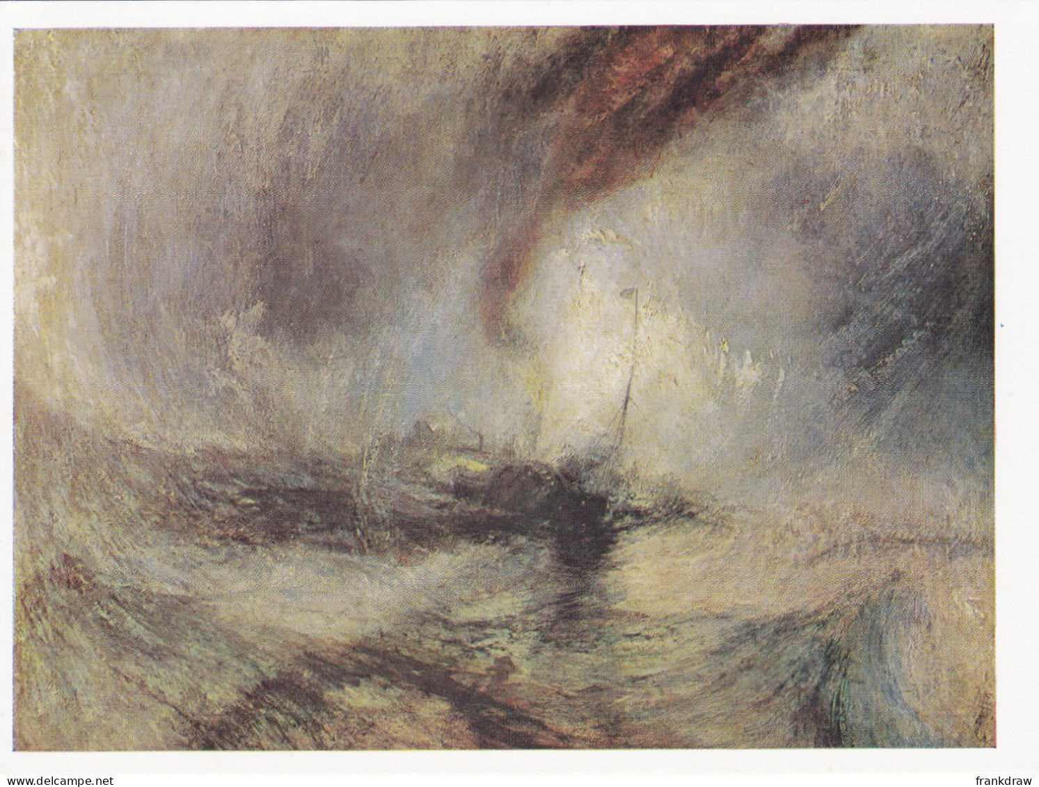 Postcard - Art - J M W Turner (1775-1851) - Snowstorm, Steamboat Off A Harbours's Mouth (1842)  - Card No. 530 - VG - Non Classés