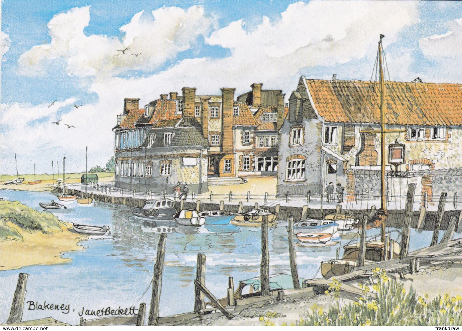 Postcard - Art - Janet Beckett - Blakeney - VG - Non Classificati