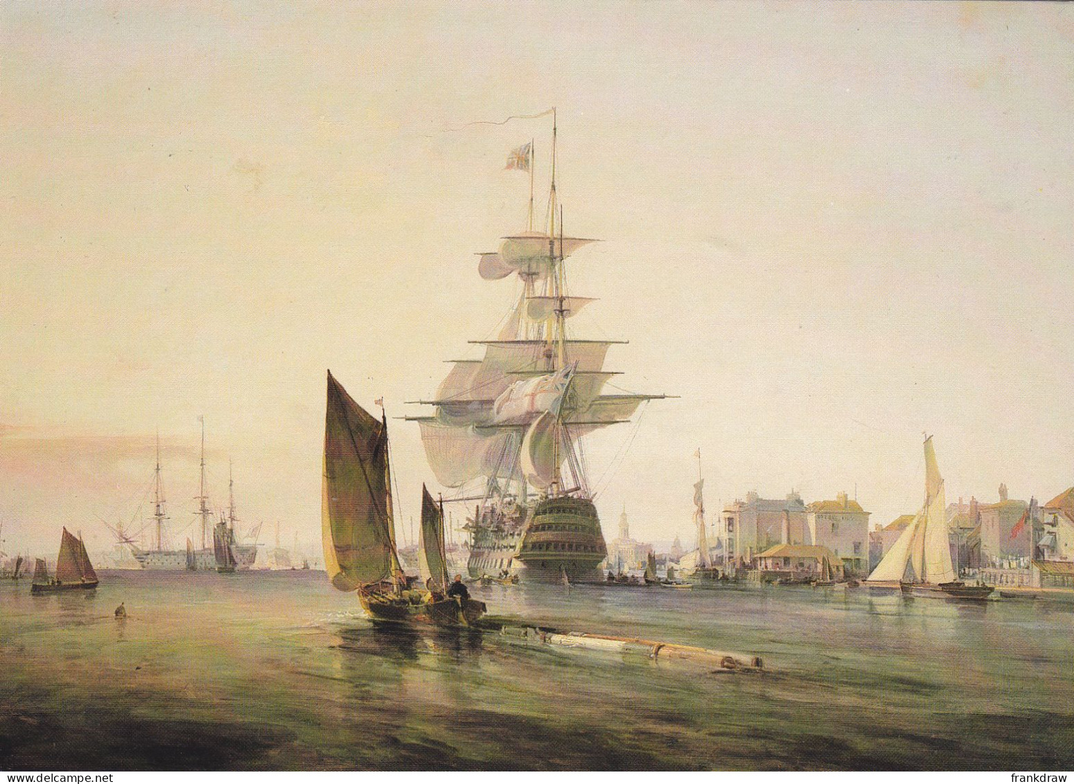 Postcard - Art - George Chambers (1803-1840) - The Britannia Entering Portsmouth (1835) - Card No. ENT 27 - VG - Non Classificati