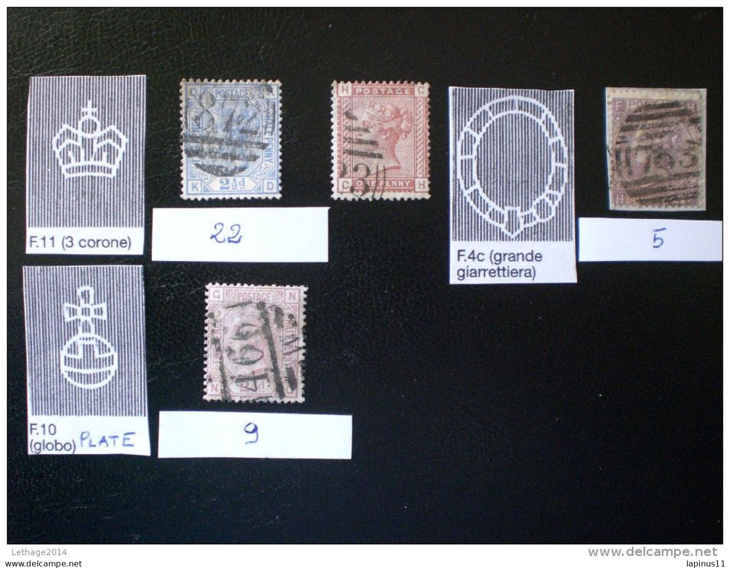 England Inghilterra: Great Britain: Queen Victoria HIGH VALOUR CATALOG - Used Stamps