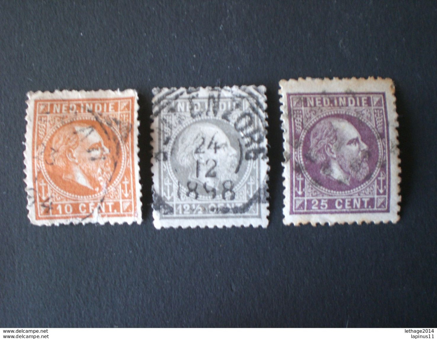 Nederlands-Indië Indie Hollandaise 1870 -1888 King Wilhelm III + Stock Lot Mix 16 SCANNERS - Verzamelingen & Reeksen