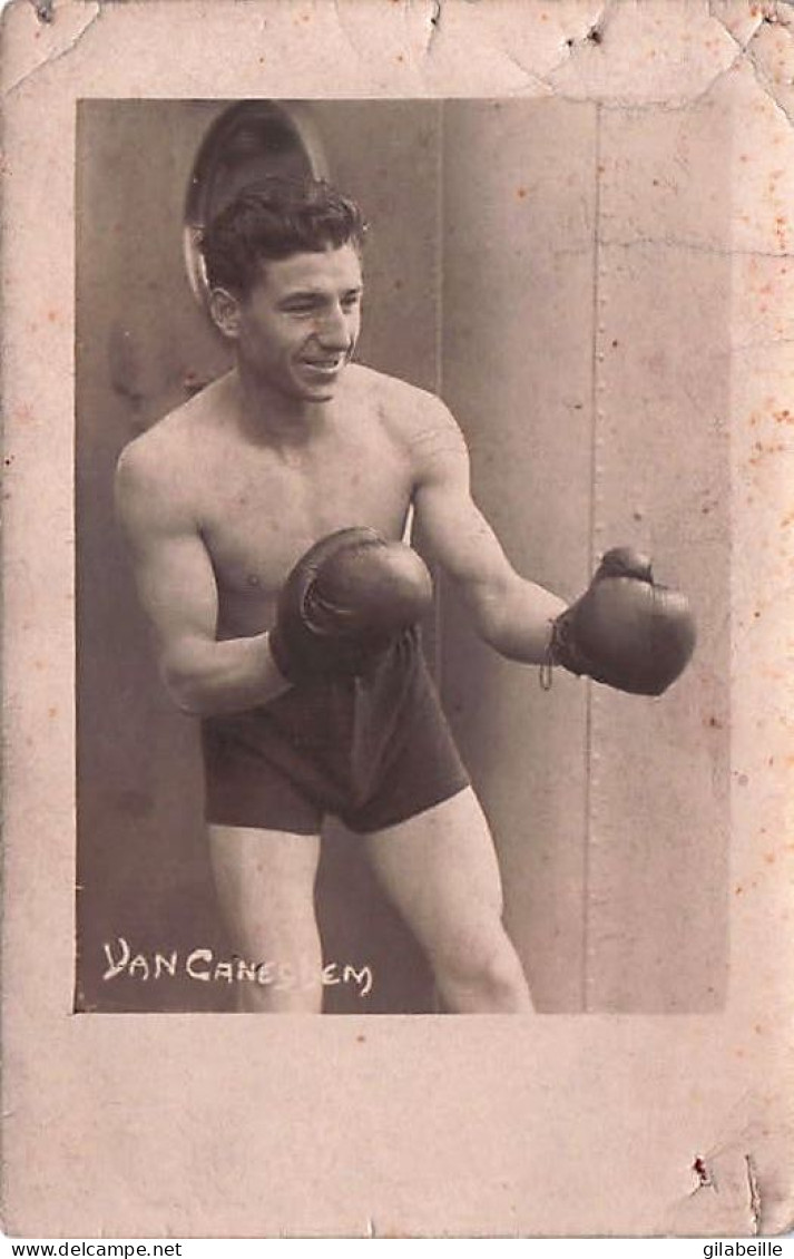 Sports - Boxe - Carte Photo -  Boxeur Belge  VAN CANAGHEM -  - Boxe