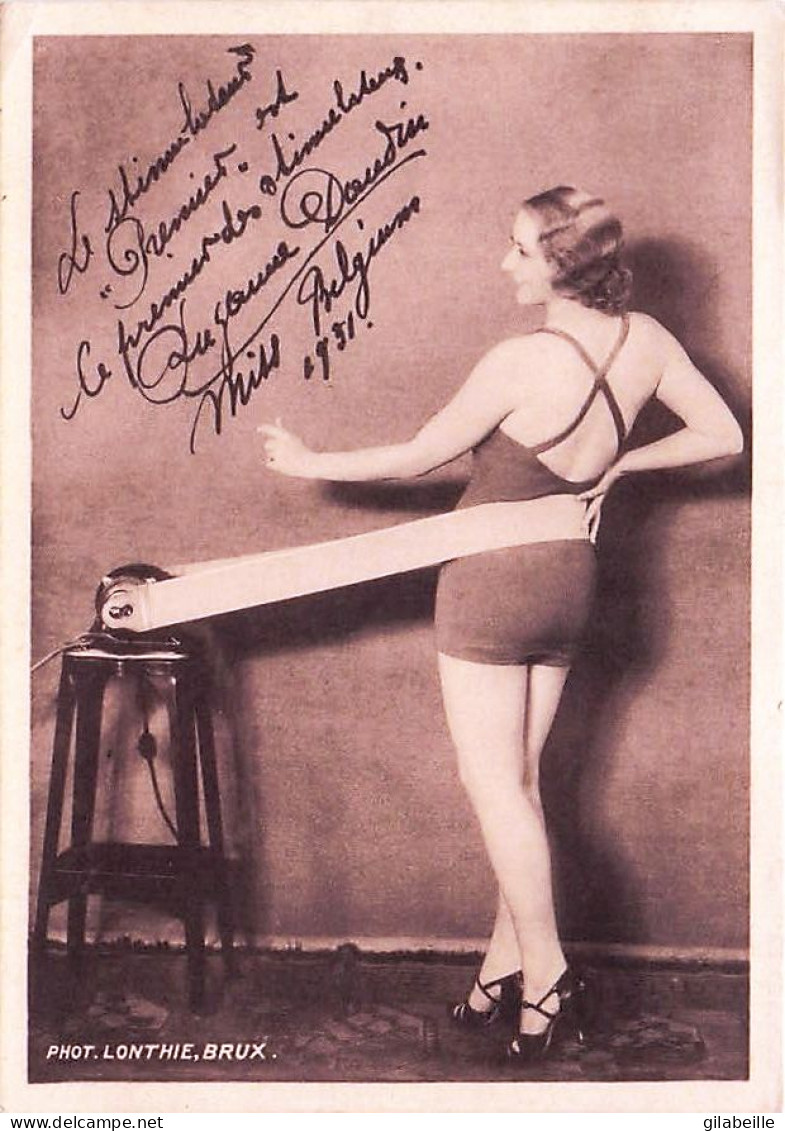 Belgique - Miss Belgique 1931 - Publicité Pour Stimulateur Appareil De Massage - Dédicace - Altri & Non Classificati
